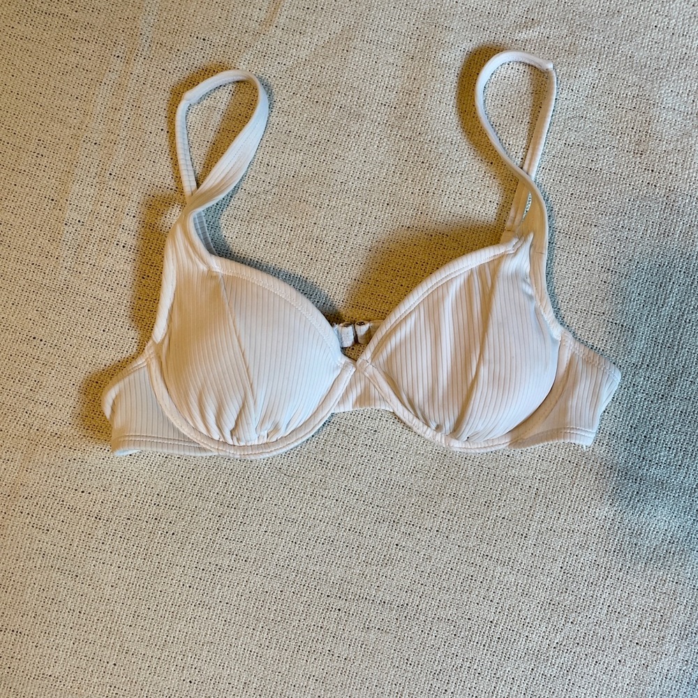 xhileration underwire white bikini bathing suit top